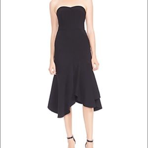 NWT Halston Heritage Size 4 strapless midi dress